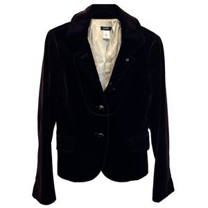 JCrew Purple Velvet Blazer Size 2